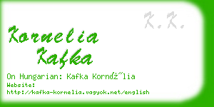 kornelia kafka business card